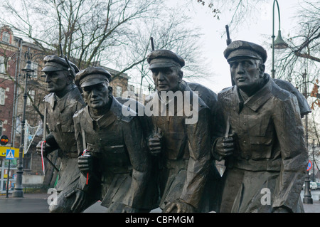 Bronze war memorial Stock Photo