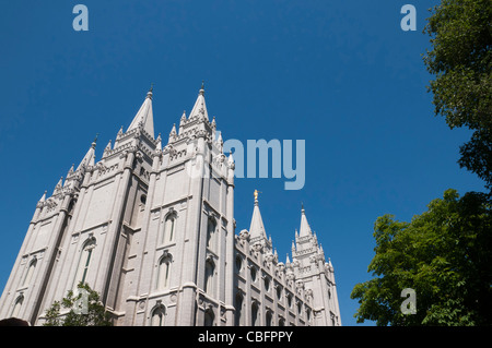 Church in Temple Square Salt Lake City Utah USA Stock Photo