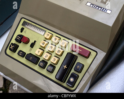 Vintage Olivetti adding machine Stock Photo