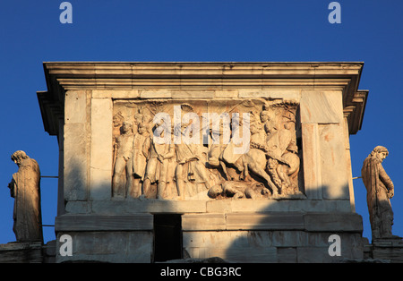 Italy, Lazio, Rome, Arco di Costantino, Triumphal Arch of Constantine, Stock Photo
