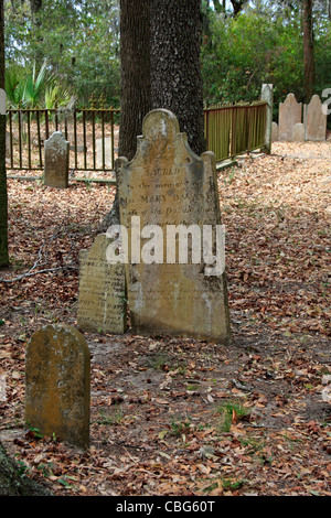 Headstones, Hilton Head Island, South Carolina, USA Stock Photo