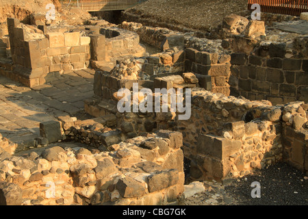Israel, Sea of Galilee, ruins of the Roman city in Tiberias, the city gate complex Stock Photo