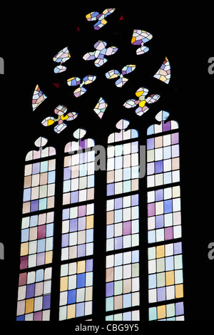 A stained glass window, close-up Stock Photo
