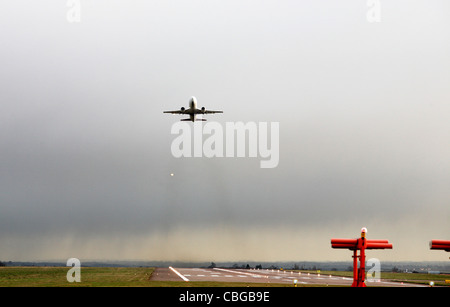Aircraft taking off Stock Photo