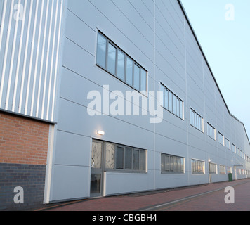 Industrial factory unit cladding Stock Photo - Alamy