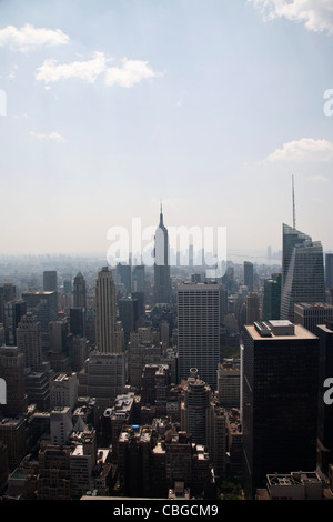 Midtown Manhattan cityscape, high angle view Stock Photo