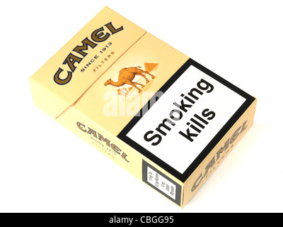 Packet of Cigarettes Stock Photo