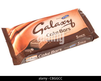 Galaxy Chocolate Cake Bars Stock Photo