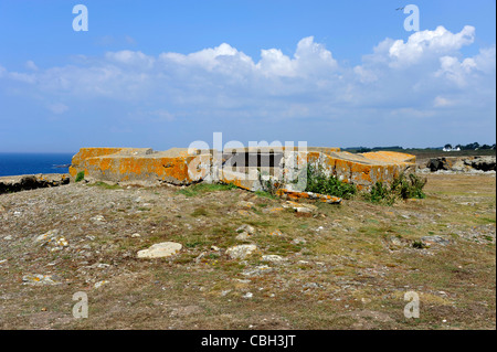 Bunker at Trou de l'Enfer,Ile de Groix,Island,Morbihan,Bretagne