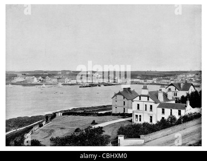 Mornington Park Princeton Bangor Port Penrhyn North Wales Path town Harbour Stock Photo