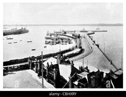 Southampton Pier Hampshire England major port River Test Itchen Dock port Quay Harbour Stock Photo