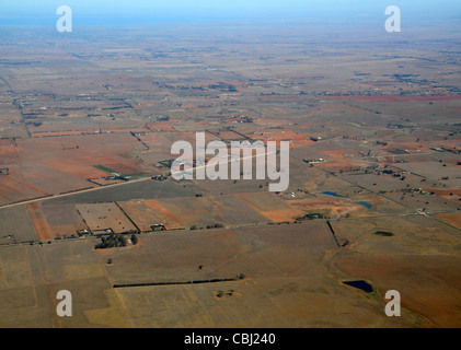 Air view of the outback of Victoria near Melbourne, Australia Stock Photo