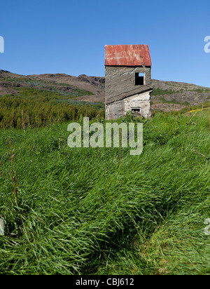 Abandon farmhouse Botnsdalur in Hvalfjordur Iceland Stock Photo