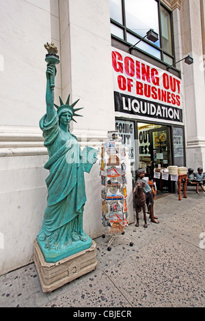 American going out of business liquidation poster Stock Photo