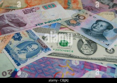 currency from different countries Stock Photo