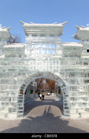 Ice and snow festival, Harbin, China, Heilongjiang Stock Photo