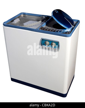1960's Hoovermatic Twin Tub Washing Machine Cut Out Stock Photo