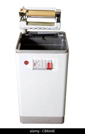 Vintage Top Loading Hoover Washing Machine against white background ...