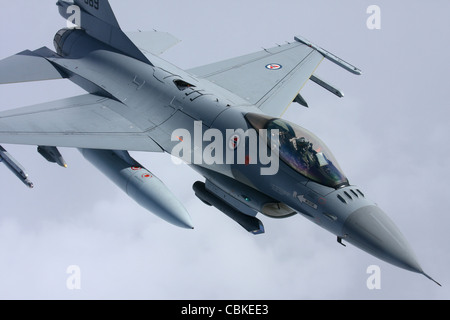Lockheed Martin F-16 Fighting Falcon of the Norwegian Air Force. Stock Photo