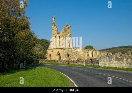 Ruins ruin remains of Byland Abbey near Coxwold North Yorkshire England UK United Kingdom GB Great Britain Stock Photo