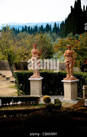 Villa Catignano, details of garden, Siena, Tuscany, Italy Stock Photo