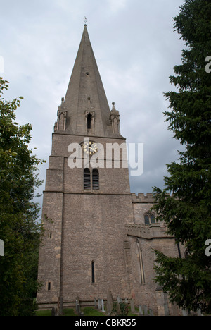 Spire of St Mary's Church, Edwinstow where legend has it Robin Hood and ...