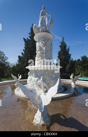 Russia, Black Sea Coast, Sochi, Arboretum Park, Storybook Fountain Stock Photo