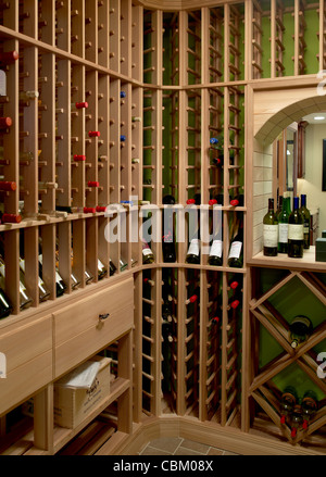 Private Wine Cellar Stock Photo