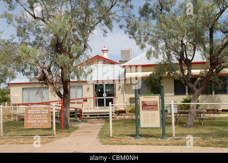 At the Winton Club in Winton, Outback Queensland, the Australian airline Qantas was registered, and the first board meeting held Stock Photo