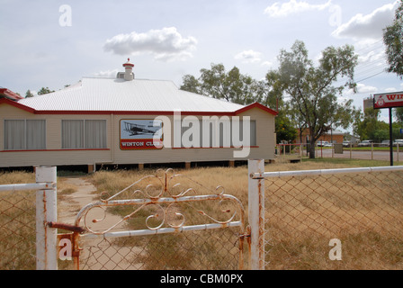 At the Winton Club in Winton, Outback Queensland, the Australian airline Qantas was registered, and the first board meeting held Stock Photo