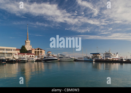 Russia, Black Sea Coast, Sochi, Sea Terminal Stock Photo