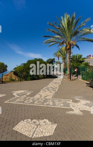 The Lido Promenade near the town of Funchal, Madeira. Stock Photo