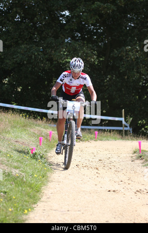 Nathalie Schneitter SUI at the Hadleigh Farm Mountain Bike Invitational ...