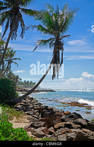 Indian Ocean Beach Ambalangoda Galle Sri Lanka Asia Stock Photo
