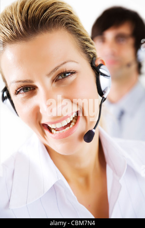 phone operators Stock Photo