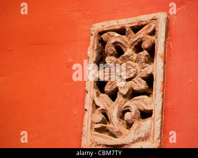 Facade and roofs details, Forbidden City in Beijing. Imperial palace in China. Stock Photo