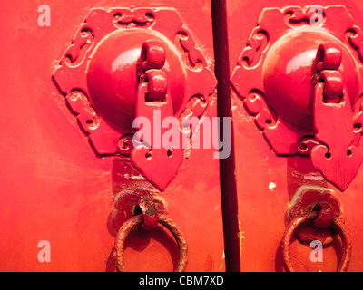 Facade and roofs details, Forbidden City in Beijing. Imperial palace in China. Stock Photo