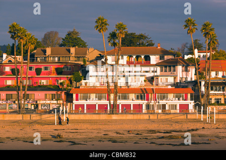 USA, California, Central Coast, Santa Cruz, Santa Cruz Beach Boardwalk, dawn Stock Photo