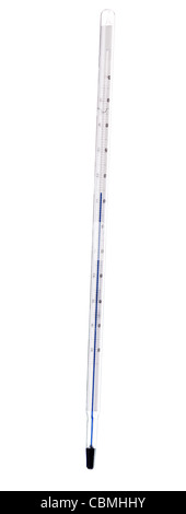 Thermometer Laboratory isolated on white background Stock Photo