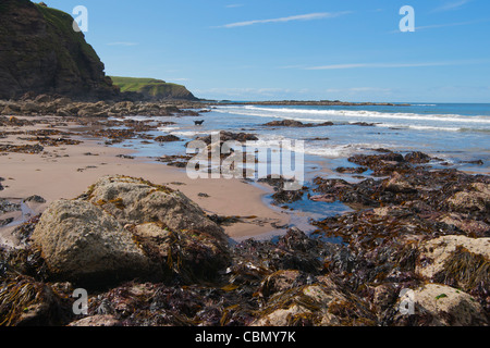Pennan beach, Moray Firth, Aberdeenshire, Scotland Stock Photo