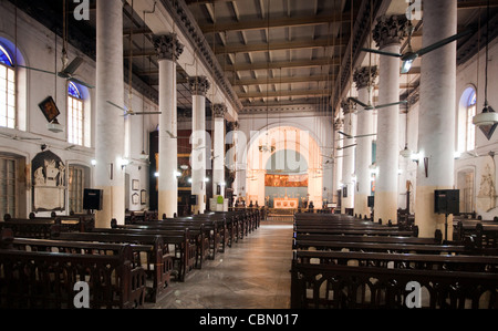 India, West Bengal, Kolkata, St Mary’s Church, historic colonial administrative base of Warren Hastings Stock Photo