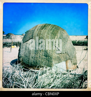 Aqal Soomaali, Somali Hut In The Lughaya Area Somaliland Stock Photo