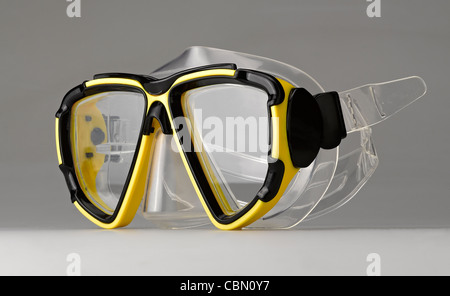 Download Close Up Of A Diving Mask On Yellow Plain Background Stock Photo Alamy PSD Mockup Templates