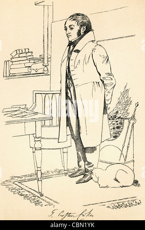 Thomas Crofton Croker, 1798 – 1854. Irish antiquary and author. Stock Photo