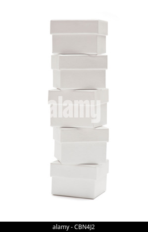 A stack of small gift boxes Stock Photo