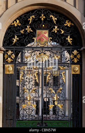 Closed ornate gates of All Souls College Oxford 3 Stock Photo