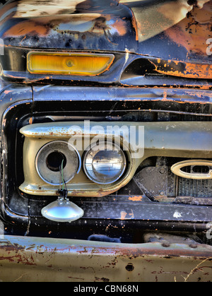 Old Rusting Truck Junkyard Detail Stock Photo