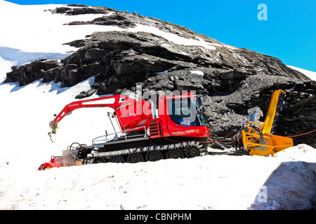 Snow Conditioning Machinery Stock Photo
