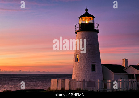 Pemaquid Point Light Station, Bristol, Maine, USA Stock Photo