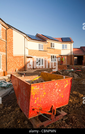 Gentoo house builder's Hutton Rise housing development in Sunderland, UK. Hutton Roof sets new standards in green build. Stock Photo